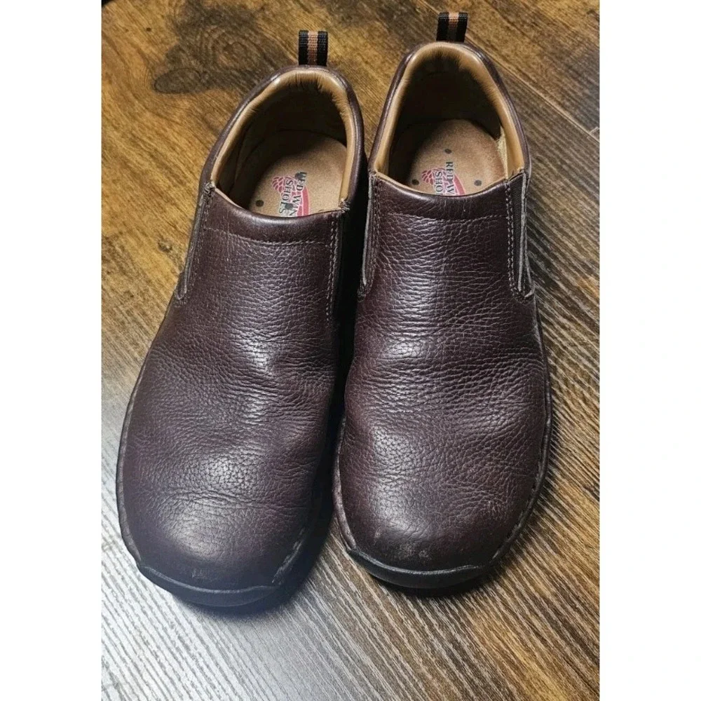 Red Wing Shoes Men's Brown Leather Slip-On Casual Shoes US 9.5 EE MPN 8702
